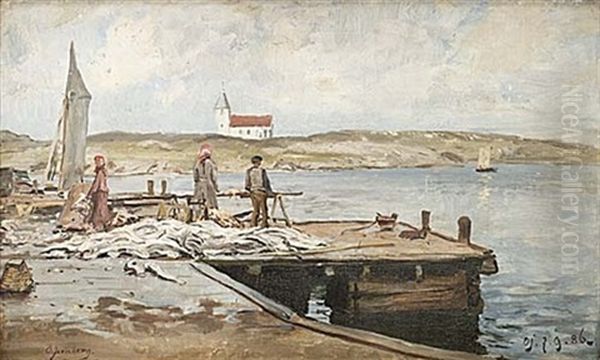 Fisken Rensas by Olof August Andreas Jernberg