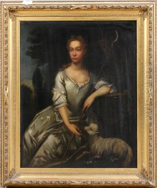 Shepherdess Of County Galway by Charles Jervas