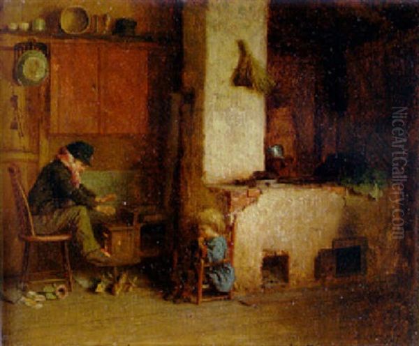 The Village Post Boy by Eastman Johnson