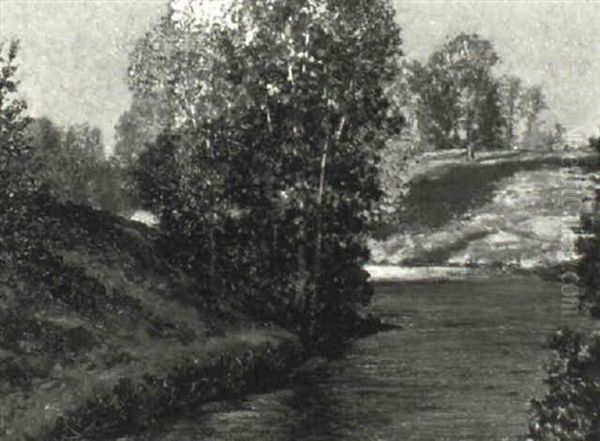 October On The Wye by Francis Hans Johnston