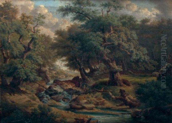 Bords De Riviere by Antoine-Henri de Jomini