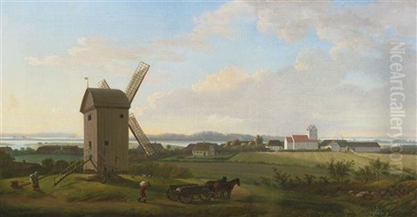 View Of Gamborg On Fyn by Jens Juel