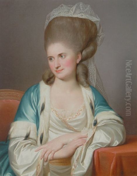 Portraet Af Jacqueline H.e. Senebier, Fodt Morsier by Jens Juel