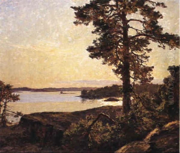 Solnedgang K,llvik by Gottfried Kallstenius