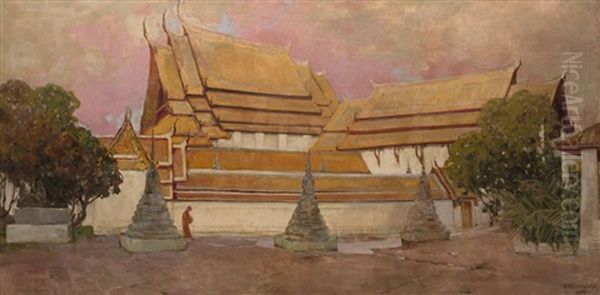 Temple Of The Sleeping Buddha by Ivan Leonardovich Kalmykov