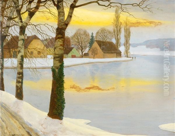 Wintertag Am See by Eduard Kasparides