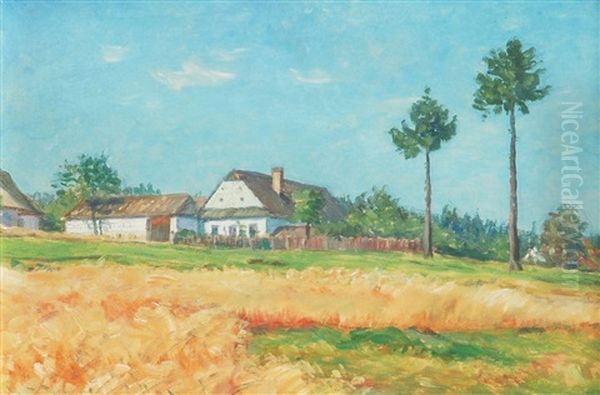 Farm In Countryside by Frantisek Kavan