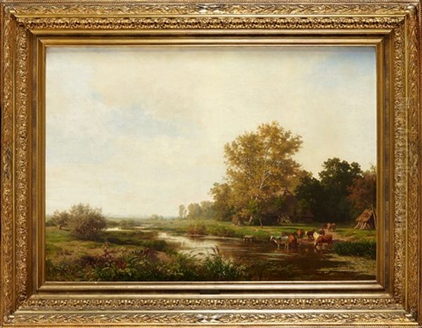 Paysage Sur La Lys by Frans Keelhoff