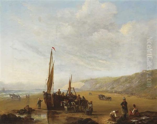 A Coastal View by John Duncan (Captain) King