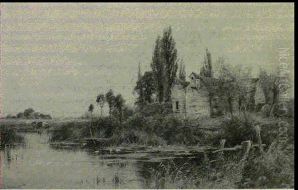 Old Mill On The Chelmer, Essex by Henry John Kinnaird