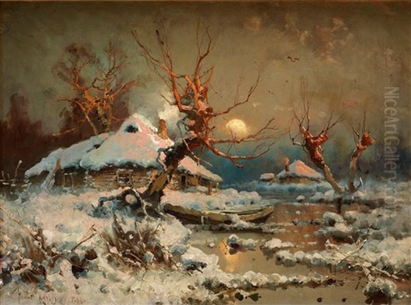 Sun At Winter by Yuliy Yulevich Klever the Younger