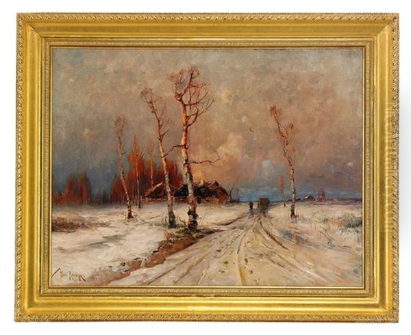 Winter Landscape by Yuliy Yulevich (Julius) Klever