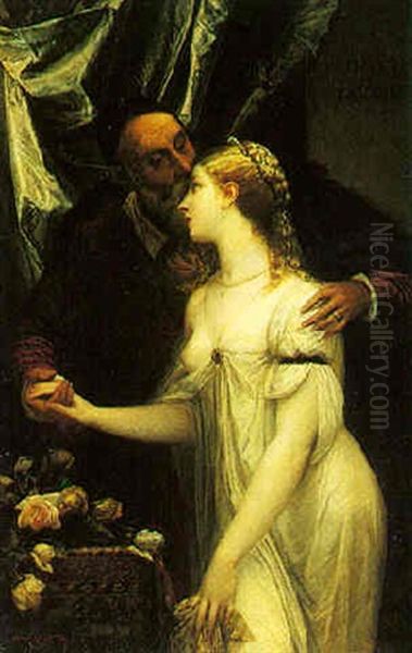 Titian And Lavinia by Ernst Klimt