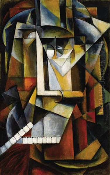 Abstract Cubism Comoposition by Ivan Vasilievich Klyun