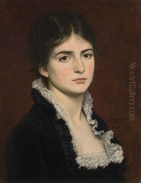 Angela Imhof A Few Days Before Her Wedding With The Artist by Hermann Joseph Knackfuss