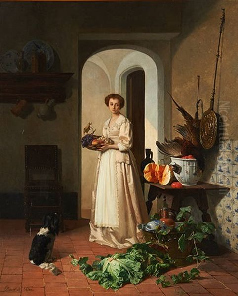 Les Apprets Du Repas by Petrus Renier Hubertus Knarren