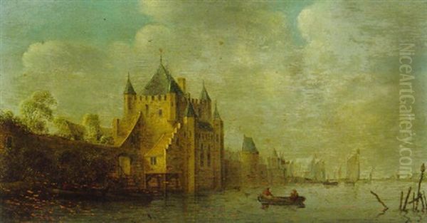 A Castle On A River by Wouter Knijff