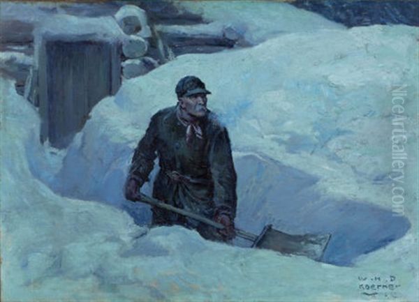 Shoveling Out by William Henry Dethlef Koerner