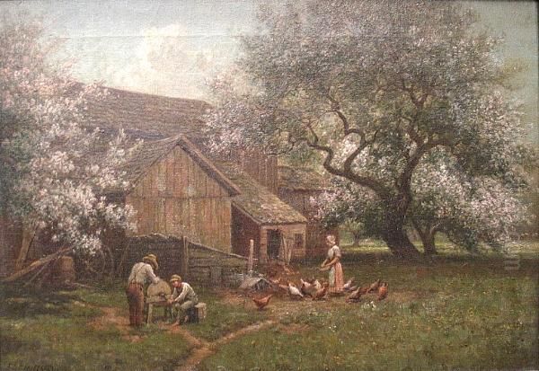 Spring On The Farm by Charles Grant Beauregard