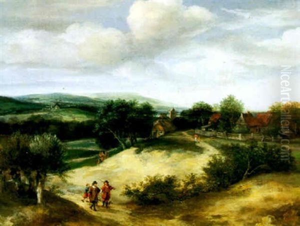 Weite Landschaft Mit Jagern by Jacob Koninck the Elder