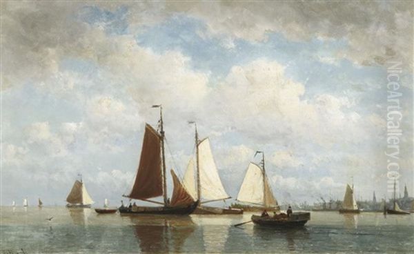 In Der Scheldemundung by Everhardus Koster