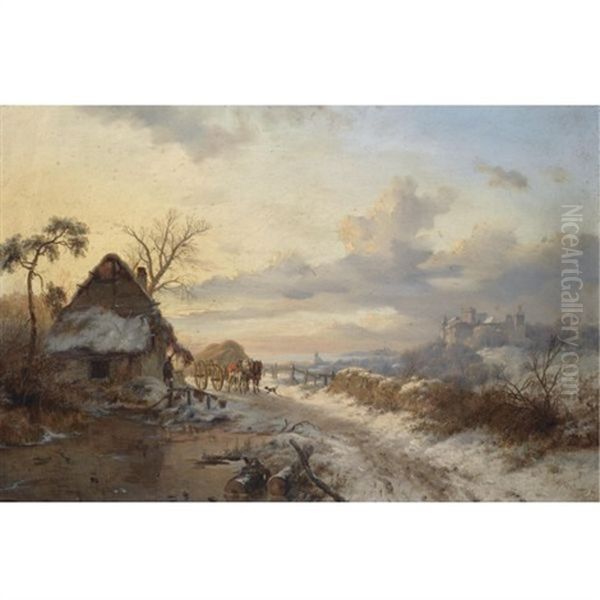 A Winter's Day by Frederik Marinus Kruseman