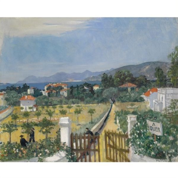 Villas, Antibes by Boris Mikhailovich Kustodiev