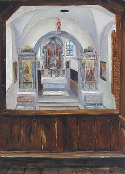 Church Interior by Thorald Laessoe