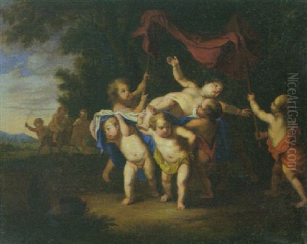 Szene Aus Der Jugend Des Bacchus by Gerard de Lairesse