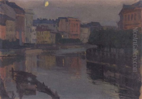 View Of St. Petersburg by Arnold Borisovich Lakhovsky