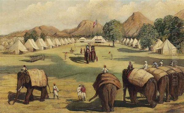 Center Of The Viceroy's Camp by George Landseer