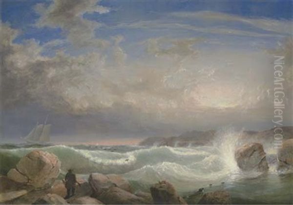 Rafe's Chasm, Gloucester, Massachusetts by Fitz Henry Lane