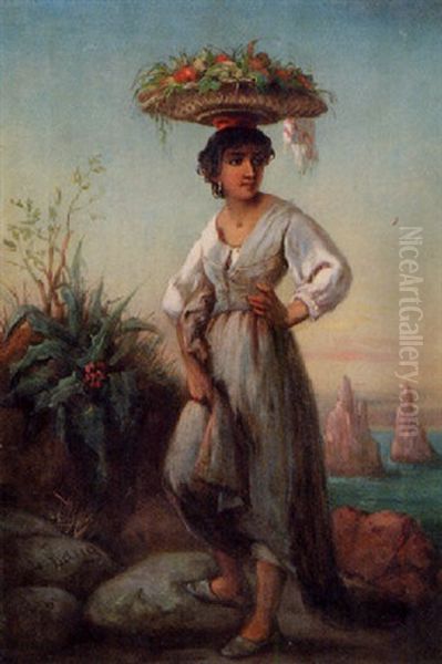 Capri Woman, Homeward Bound by Louis Lang