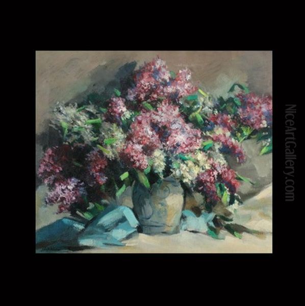 Lilacs by Georgi Alexandrovich Lapchine