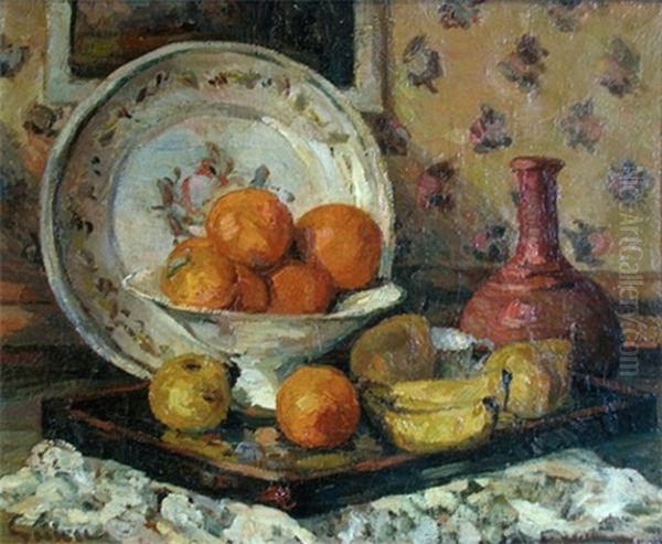 Still Life With Fruit by Lucien Laurent-Gsell