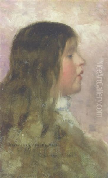 Sketch Of A Child's Head by John Lavery