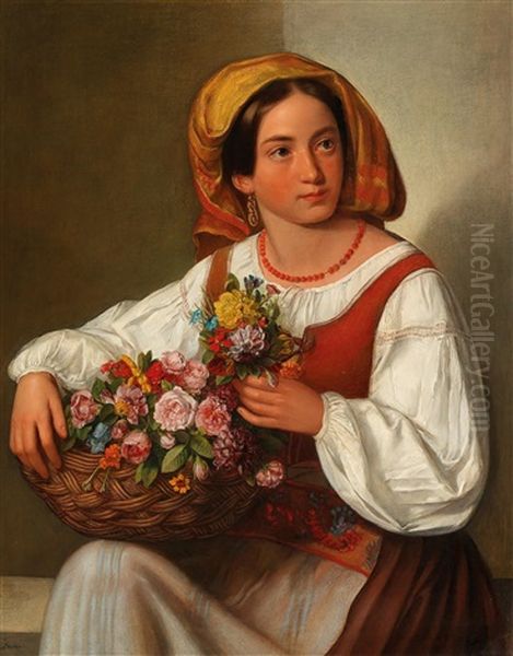 The Flower Girl by Joseph Lavos