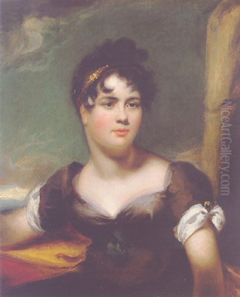 Portrait Of Mary-anne Charlotte Brotherton Oil Painting - Thomas Lawrence