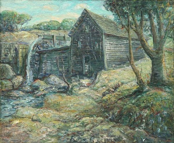 The Water Wheel (circa 1910) by Ernest Lawson