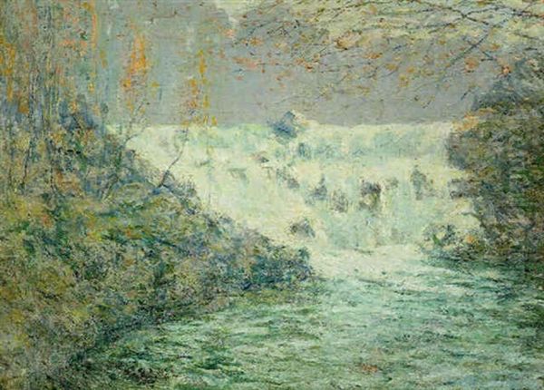 The Waterfall, Shore's Mills, Tennessee by Ernest Lawson