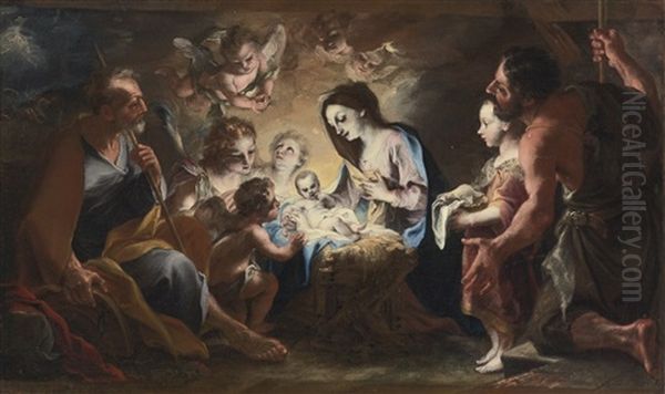 Adoration Of The Shepherds by Stefano Maria Legnani