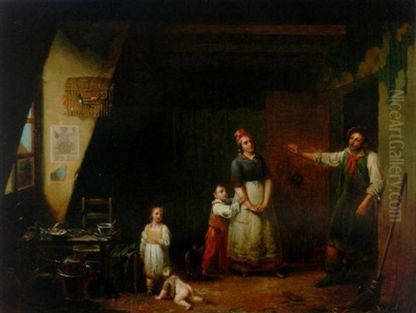 A Drunken Cobbler Returning To His Family by Pierre Nicolas Legrand de Lerant