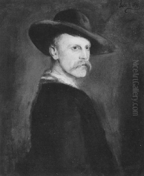 Bildnis Des Polarforschers Fridtjof Nansen by Franz Seraph von Lenbach