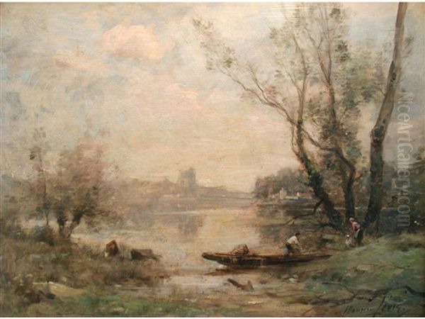 Au Bord De L'etang by Maurice Levis