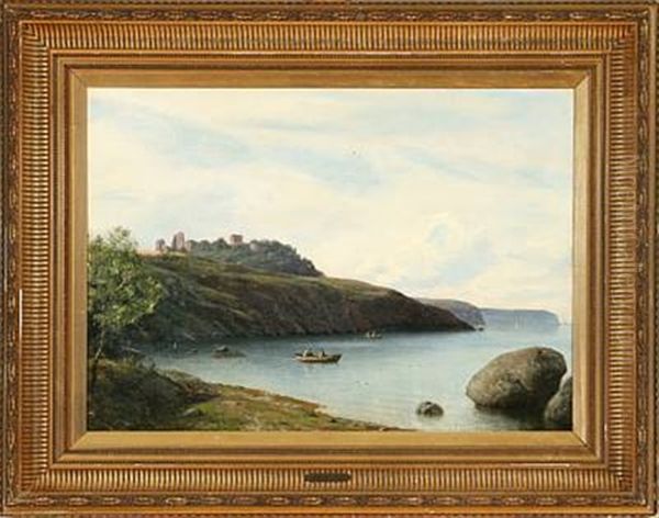 Coastal Scene From Bornholm Island, Denmark by Georg Emil Libert