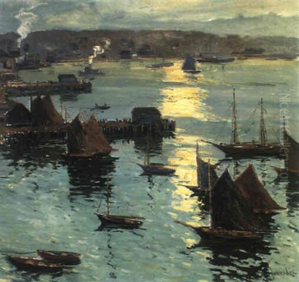 Gloucester Harbor by Jonas Lie