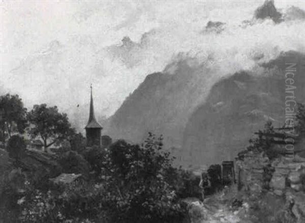 Sudtiroler Berglandschaft by Adolf Heinrich Lier