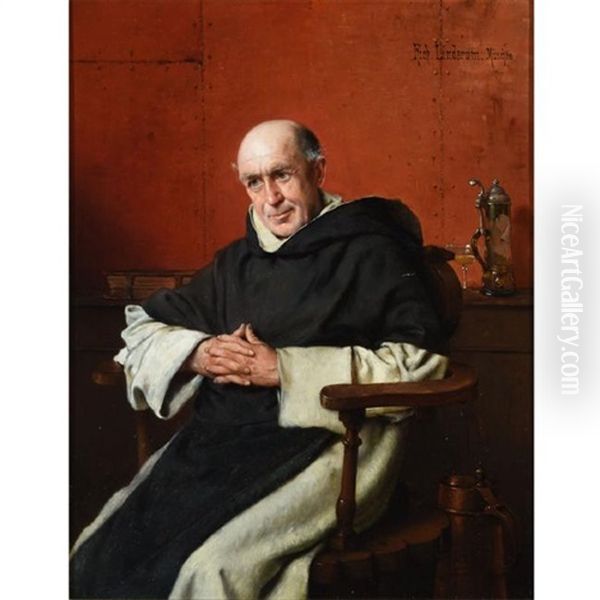 Seated Religious Figure by Richard Linderum