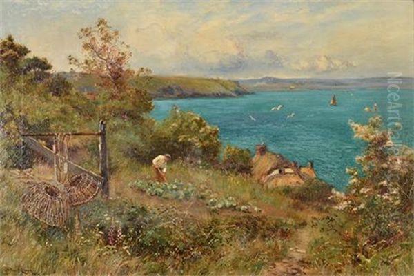 Fishermen's Cottages, Possibly Mount's Bay by Stuart Lloyd