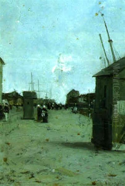 Along The Pier by Luigi Loir